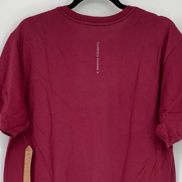 NEW Florence Marine X Size Medium GOTAE Organic T-Shirt Maroon Tee $30 msrp M4-2 - Picture 7 of 10